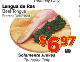 El Super Fresh Beef tongue offer
