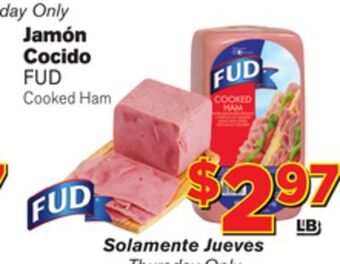 El Super Fresh Fud cooked ham offer