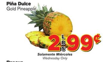 El Super Fresh Gold pineapple offer