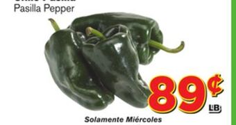 El Super Fresh Pasilla pepper offer
