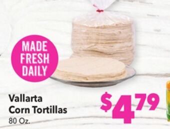 Vallarta Supermarkets Vallarta corn tortillas offer
