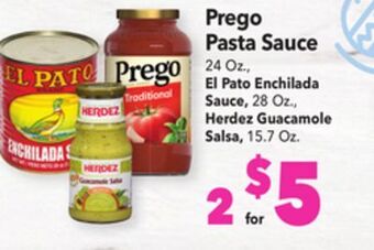 Vallarta Supermarkets Prego pasta sauce offer