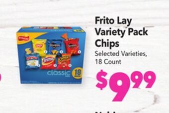 Vallarta Supermarkets Frito lay variety pack chips offer