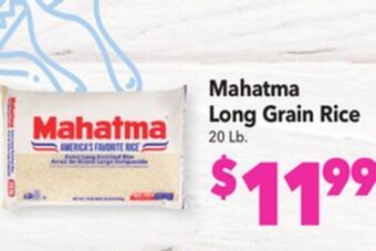 Vallarta Supermarkets Mahatma long grain rice offer