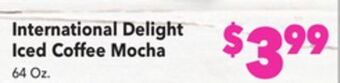 Vallarta Supermarkets International delight iced coffee mocha offer
