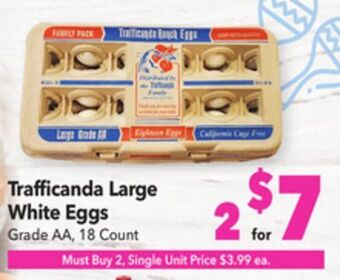 Vallarta Supermarkets Trafficanda large white eggs offer