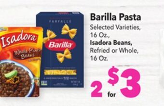 Vallarta Supermarkets Barilla pasta offer