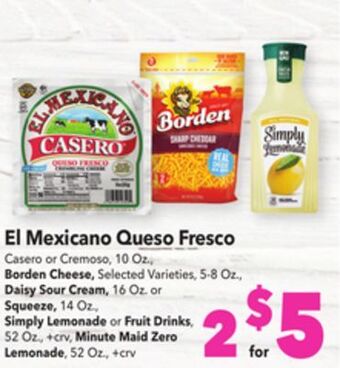 Vallarta Supermarkets El mexicano queso fresco offer