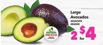 Vallarta Supermarkets Large avocados/aguacate grande offer