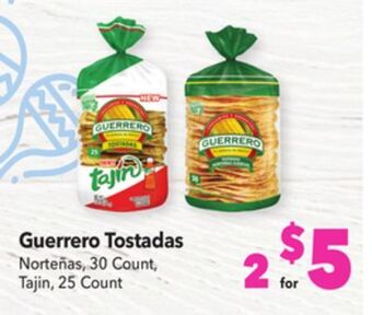 Vallarta Supermarkets Guerrero tostadas offer