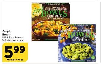 Vons Amy's bowls offer