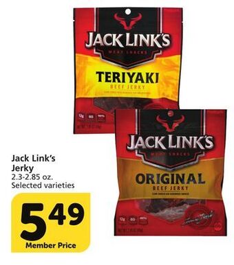 Vons Jack link's jerky offer