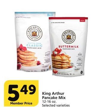 Vons King arthur pancake mix offer
