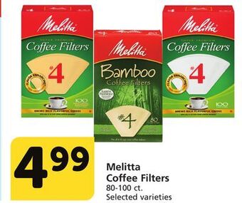 Albertsons Melitta coffee filters offer