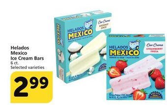 Albertsons Helados mexico ice cream bars offer