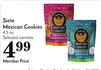 Pavilions Siete mexican cookies offer