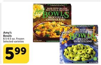 Albertsons Amy's bowls offer