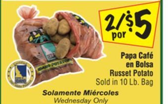 El Super Russet potato offer