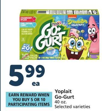 Albertsons Yoplait go-gurt offer