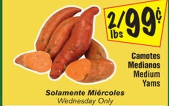 El Super Medium yams offer