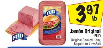 El Super Original cooked ham, regular or low salt offer