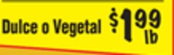El Super Dulce o vegetal offer