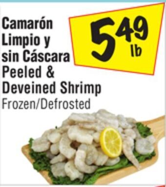 El Super Peeled & deveined shrimp offer