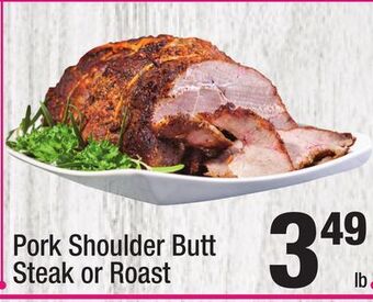 Super King Markets Pork shoulder butt steak or roast offer