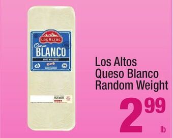 Super King Markets Los altos queso blanco offer