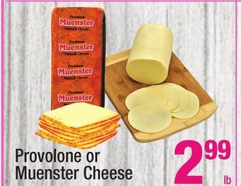 Super King Markets Provolone or muenster cheese offer