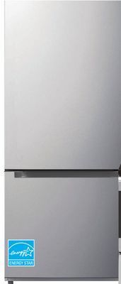 Menards Criterion 18.7 cu. ft. stainless steel bottom freezer refrigerator offer
