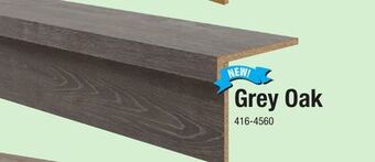 Menards Mastercraft traditional grey oak laminate 11-3/8 x 42 replacement stair tread and riser offer