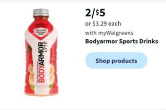 Walgreens Bodyarmor sports drinks offer