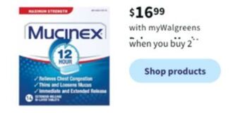 Walgreens Mucinex offer