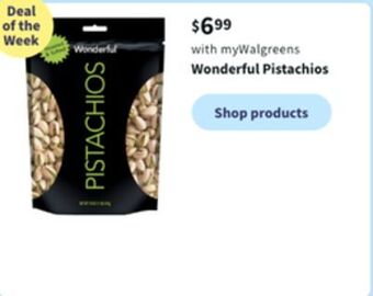 Walgreens Wonderful pistachios offer