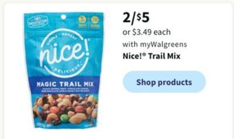 Walgreens Nice! trail mix offer
