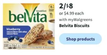Walgreens Belvita biscuits offer