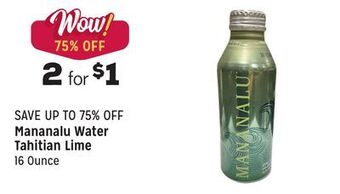 Grocery Outlet Water tahitian lime offer