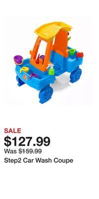 Kohl's Step2 car wash coupe offer