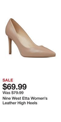 Kohl's Nine west etta women's leather high heels offer