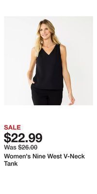 Kohl's Women's nine west v-neck tank offer