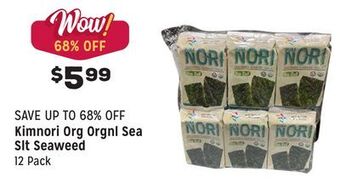 Grocery Outlet Org orgnl sea slt seaweed offer