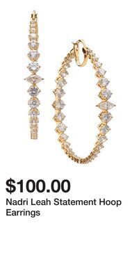 Nordstrom Nadri leah statement hoop earrings offer