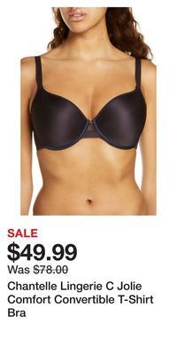 Nordstrom Chantelle lingerie c jolie comfort convertible t-shirt bra offer