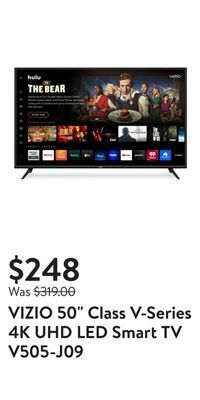 Walmart Vizio 50 class v-series 4k uhd led smart tv v505-j09 offer