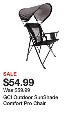 Dick's Sporting Goods Gci outdoor sunshade comfort pro chair offer