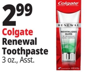 Ocean State Job Lot Colgate renewal toothpaste offer