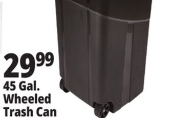 Ocean State Job Lot 45 gallon wheeled trash can offer