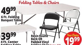Ocean State Job Lot Folding tables & chairs offer