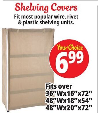 Ocean State Job Lot Shelving covers offer